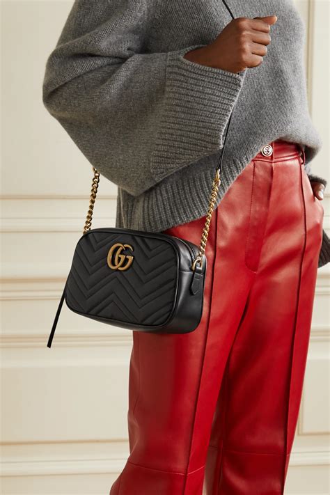 gucci marmont medium matelasse shoulder bag review|gucci marmont camera bag small.